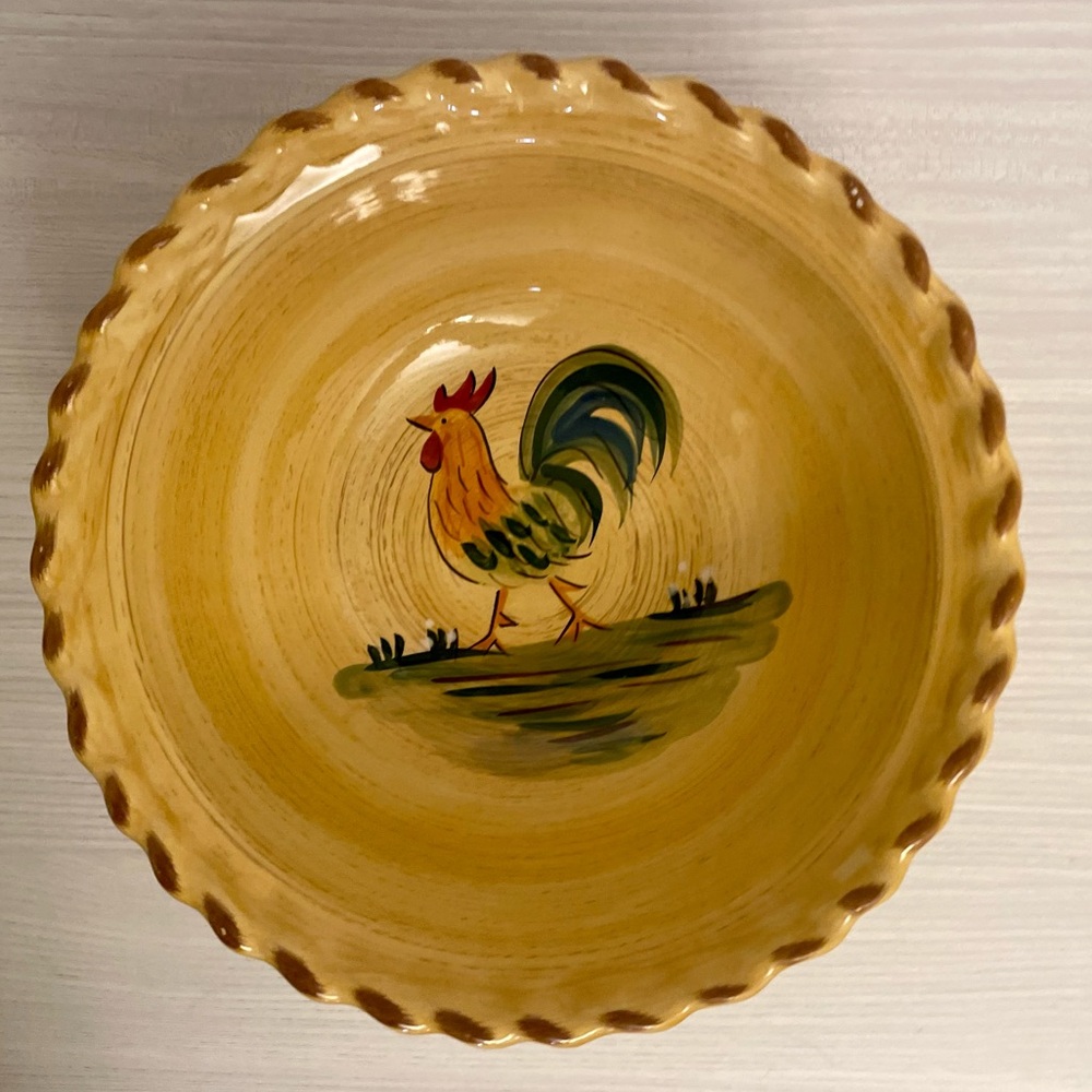 Home “Rooster” 11” Round Vegetable Bowl / Serving Bowl / Discontinued Serveware